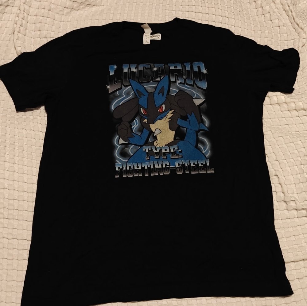 Tultex Pokemon Lucario Type: Fighting-Steel Graphic Tee